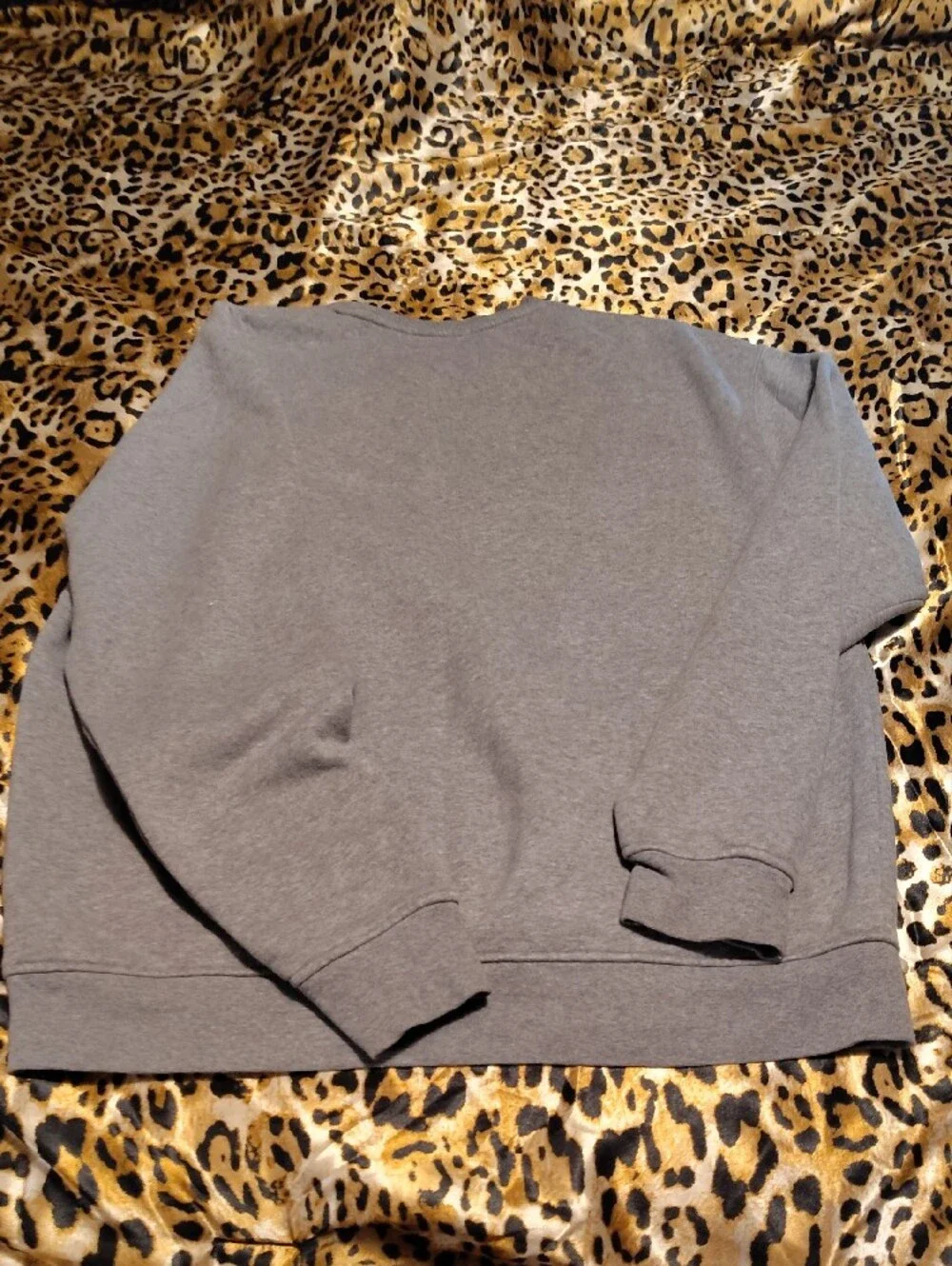Jordan Gray Crewneck Sweatshirt with Small Jumpman Patch